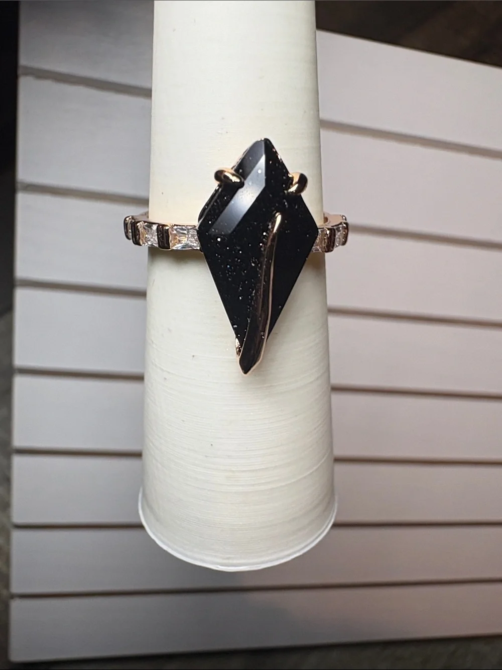 Bomb Party - Obsidia - All Edge Energy - Onyx Sandstone - Rose Gold - Size 9